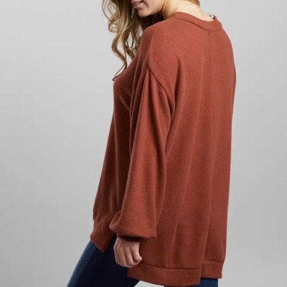 💖HP💖 BKE Oversized High Low Hem Pullover - Picture 3 of 8